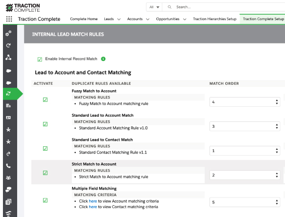 lead to account matching