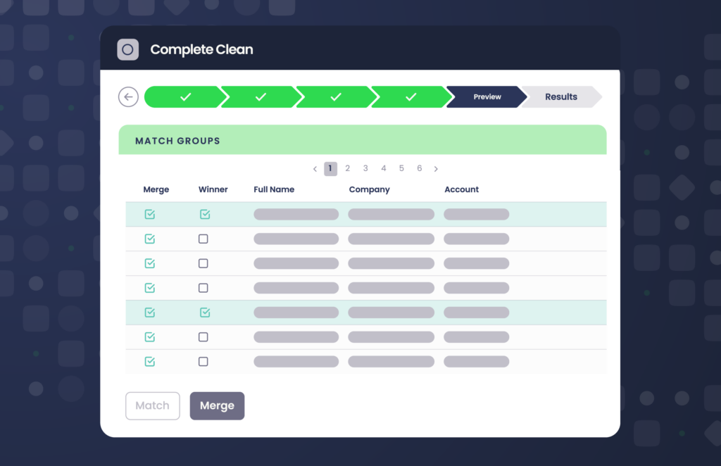 Image showing how to perform a data cleanup exercise with Complete Clean.