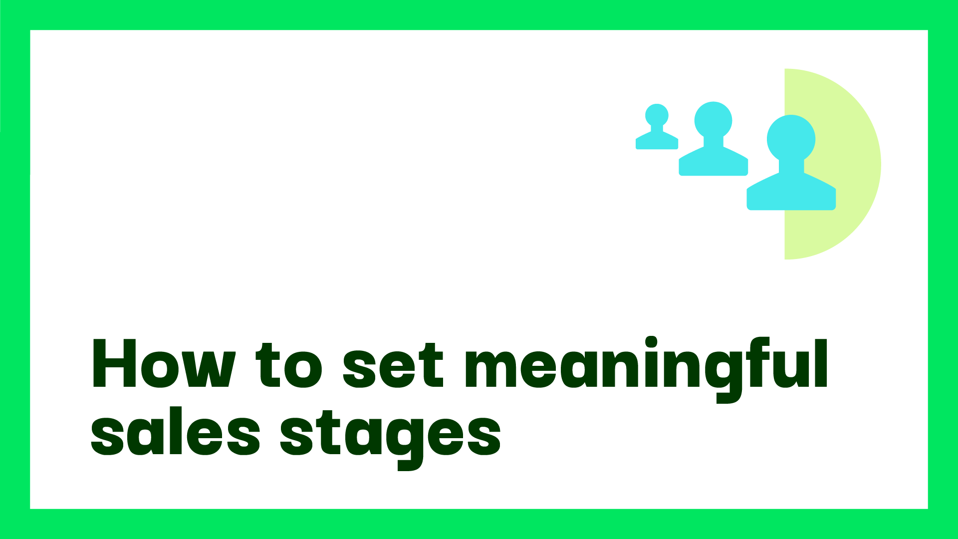 sales stages