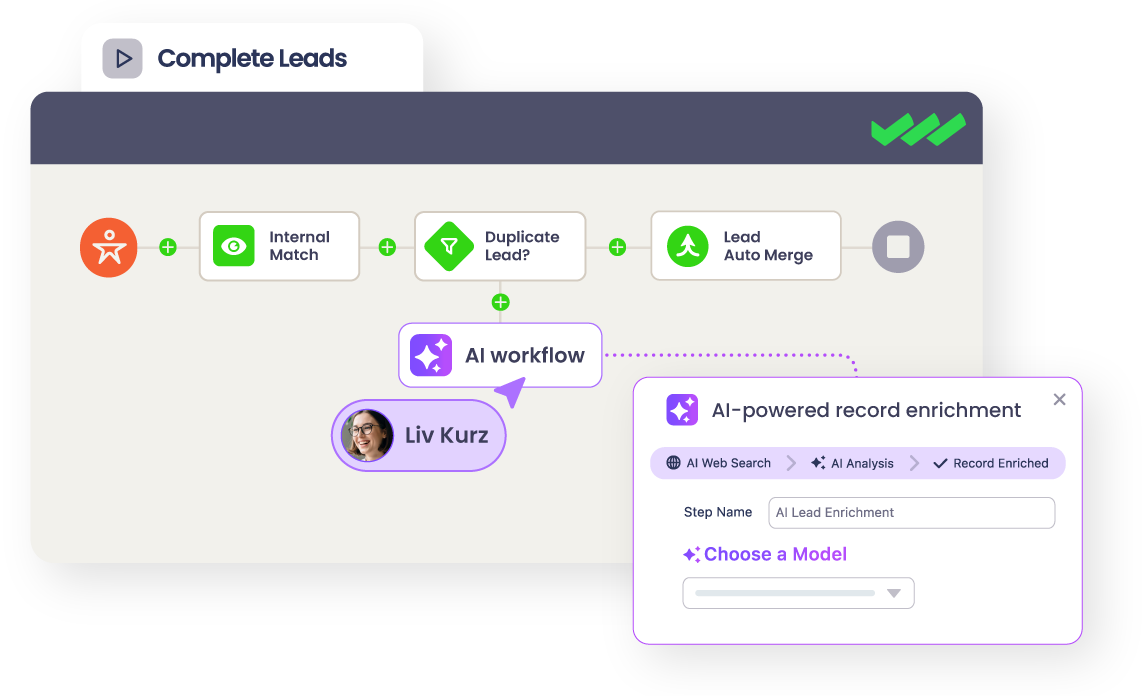 UI of AI solutions in Traction Complete product