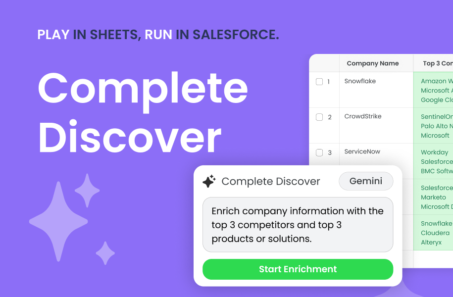 A stylized image of Traction Complete's new product, Complete Discover.