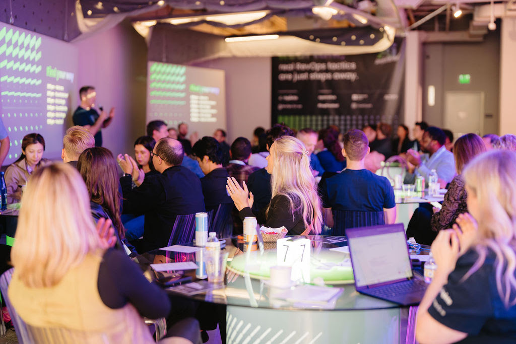A photo of the AI Unfiltered Dreamforce After Party hosted by Traction Complete at Sandbox VR in San Francisco.